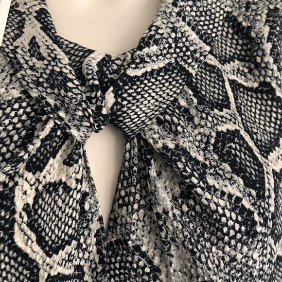Rebecca Taylor snake skin knot top NWT - Picture 7 of 8